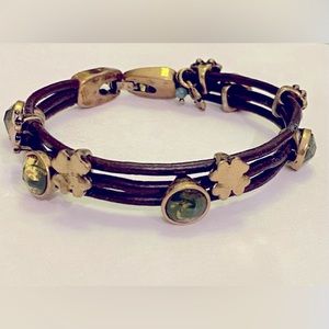 Leather Lucky brand bracelet